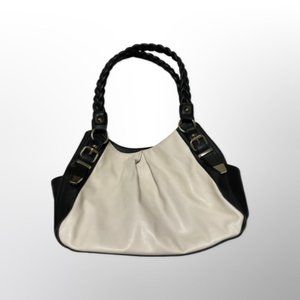 Apt 9 Black and Cream Shoulder Bag/Purse